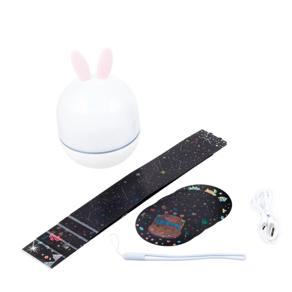 Proiector de stele Night Light Cute 21in1 White Pentru copii, 1+ photo 2