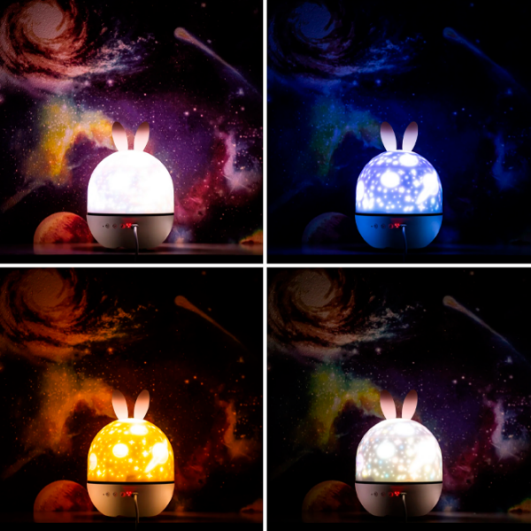 Proiector de stele Night Light Cute 21in1 White Pentru copii, 1+ photo 4