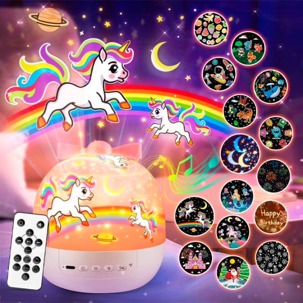 Проектор звезд Night Light Dreamer 6in1 WH-E16 Белый Для детей, 1+ photo 3