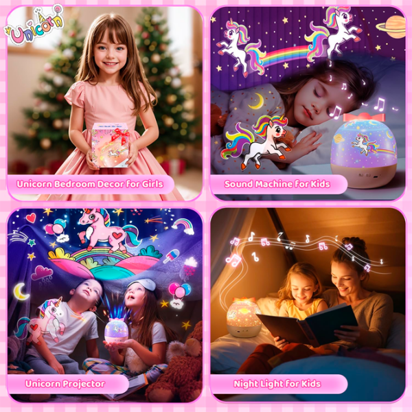 Проектор звезд Night Light Dreamer 6in1 WH-E16 Белый Для детей, 1+ photo 8