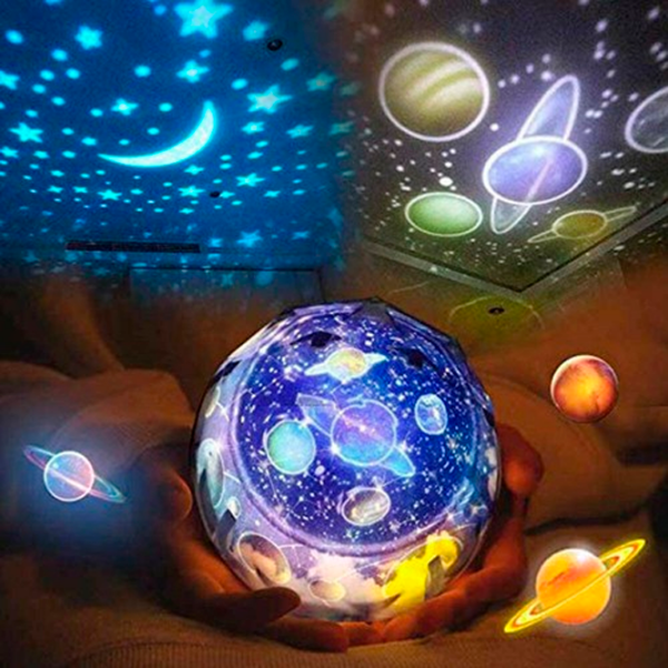 Proiector de stele Night Light Magic Diamonds 21in1 Pink Pentru copii, 1+ photo 2