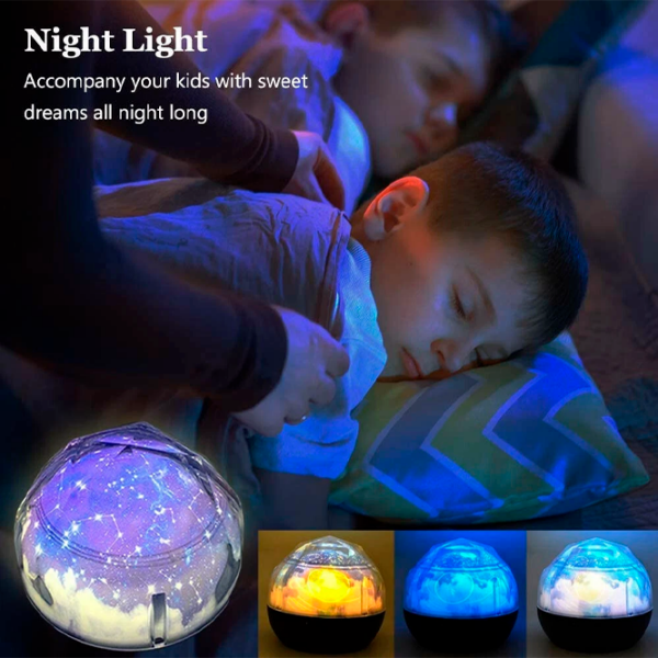 Proiector de stele Night Light Magic Diamonds 21in1 Pink Pentru copii, 1+ photo 3