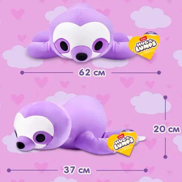 Jucărie moale Zuru Hug A Lumps Sloth 14901A Violet 3+ photo 4