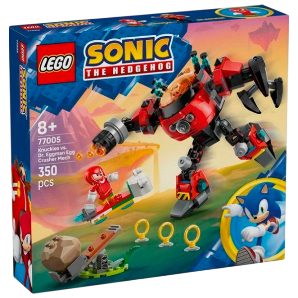 Constructor LEGO Knuckles vs. Dr. Eggman Egg Crusher Mech Blue Numărul de piese 350, 8+ photo 1