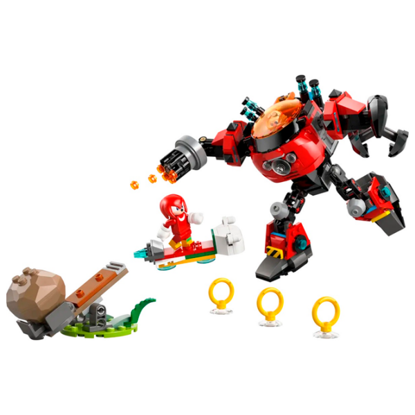 Constructor LEGO Knuckles vs. Dr. Eggman Egg Crusher Mech Blue Numărul de piese 350, 8+ photo 2