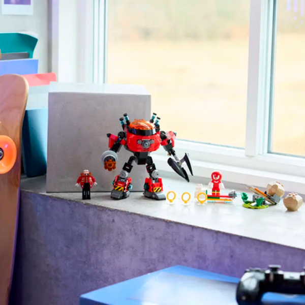 Constructor LEGO Knuckles vs. Dr. Eggman Egg Crusher Mech Blue Numărul de piese 350, 8+ photo 7