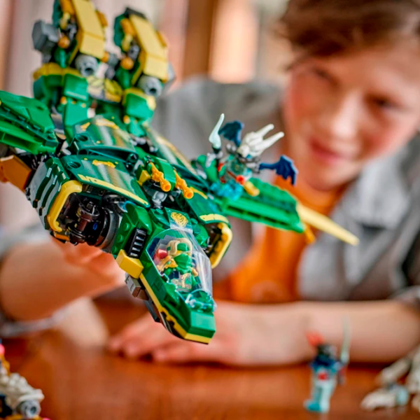 Constructor LEGO Lloyd's Jet Mech Green Numărul de piese 1112, 9+ photo 6