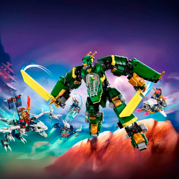 Constructor LEGO Lloyd's Jet Mech Green Numărul de piese 1112, 9+ photo 7