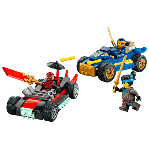 Constructor LEGO Rogue vs. Drix Race Car Duel Multicolor Numărul de piese 111, 4+ photo 2