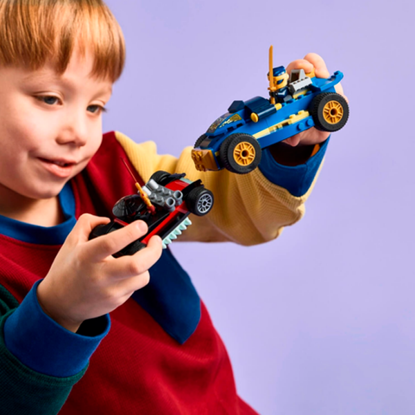 Constructor LEGO Rogue vs. Drix Race Car Duel Multicolor Numărul de piese 111, 4+ photo 7