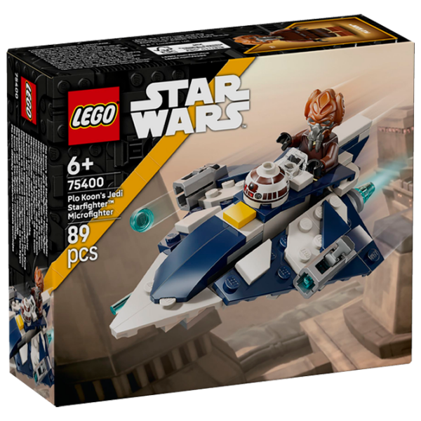 Constructor LEGO Plo Koon's Jedi Starfighter Blue Numărul de piese 89 , 6+ photo 1