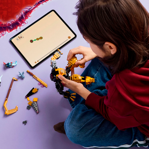 Constructor LEGO Arin's Spinjitzu Battle Mech Yellow Numărul de piese 213, 7+ photo 4