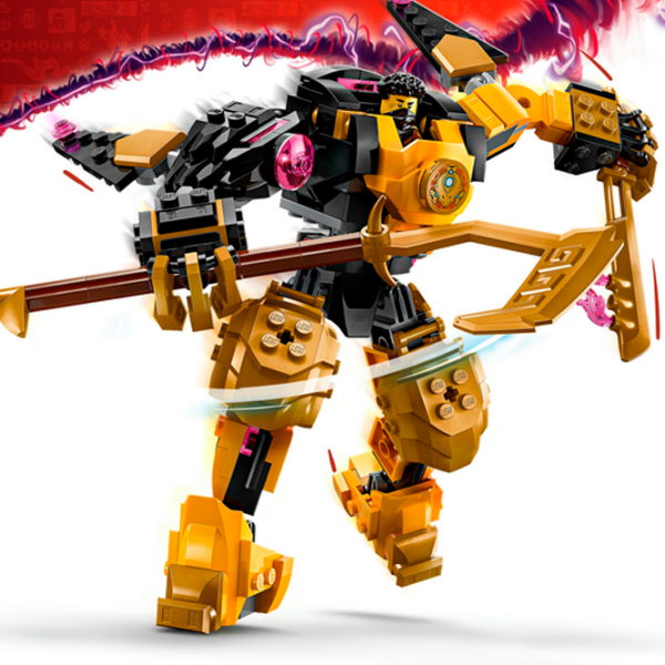 Constructor LEGO Arin's Spinjitzu Battle Mech Yellow Numărul de piese 213, 7+ photo 5