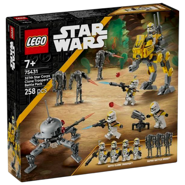 Constructor LEGO 327th Star Corps Clone Troopers Battle Pack Gray Numărul de piese 258, 7+ photo 1