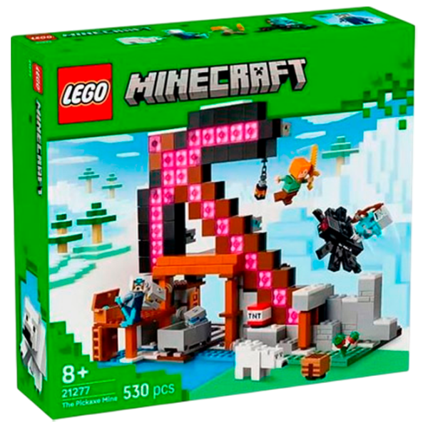Constructor LEGO The Pickaxe Mine Gray Numărul de piese 530, 8+ photo 1