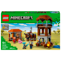 Constructor LEGO The Pillager Outpost & Ravager Brown Numărul de piese 665, 9+