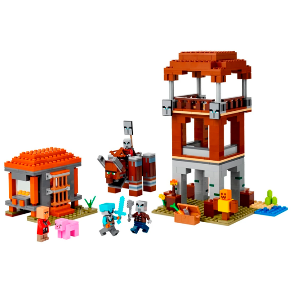 Constructor LEGO The Pillager Outpost & Ravager Brown Numărul de piese 665, 9+ photo 2