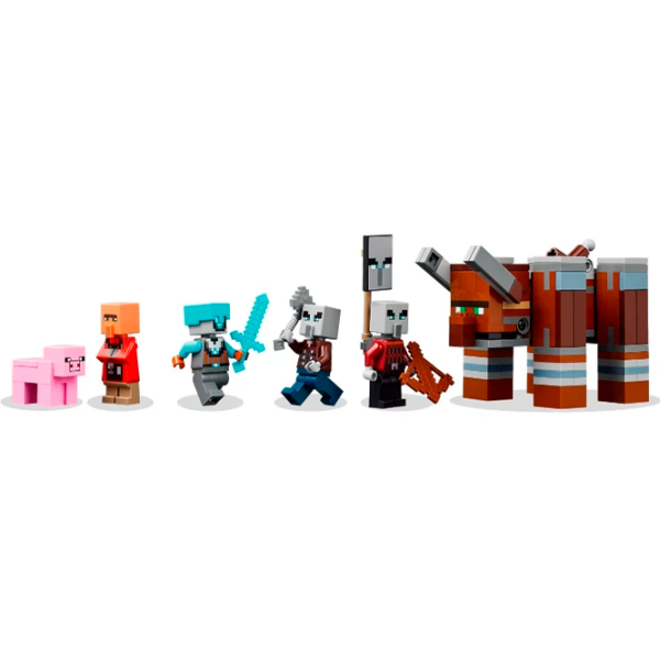 Constructor LEGO The Pillager Outpost & Ravager Brown Numărul de piese 665, 9+ photo 5