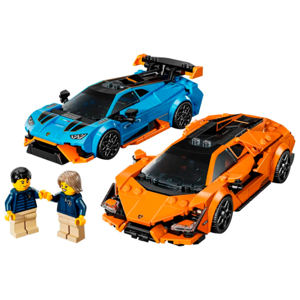 Constructor LEGO Lamborghini Revuelto & Lamborghini Huracán STO Multicolor Numărul de piese 607, 10+ photo 2