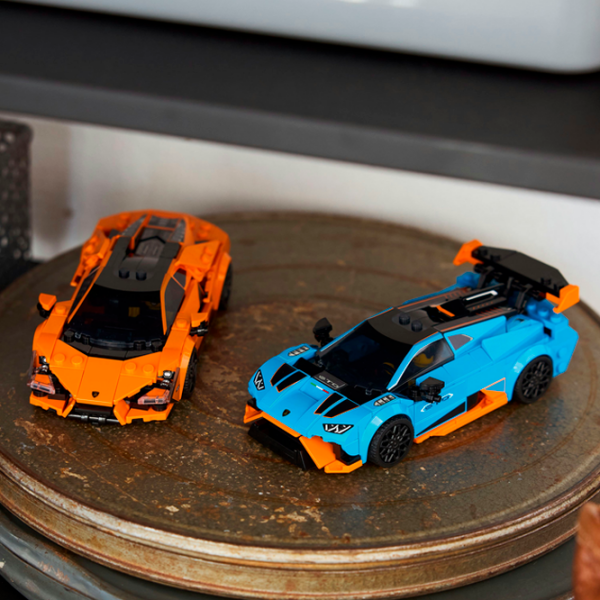 Constructor LEGO Lamborghini Revuelto & Lamborghini Huracán STO Multicolor Numărul de piese 607, 10+ photo 7
