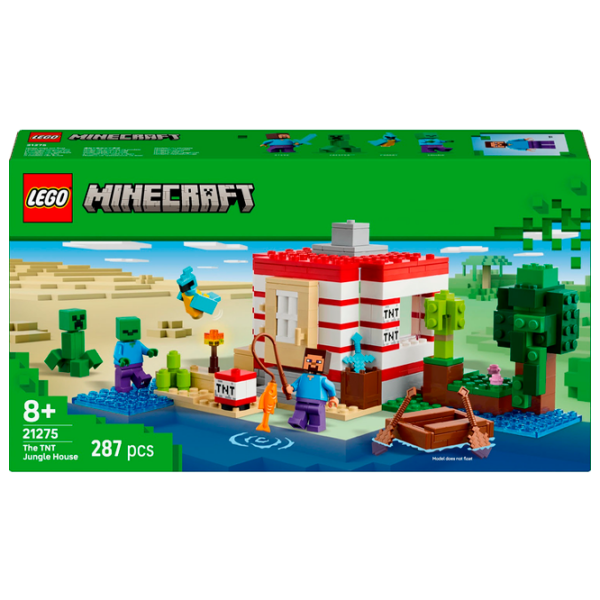 Constructor LEGO The TNT Jungle House Red Numărul de piese 287, 8+ photo 1