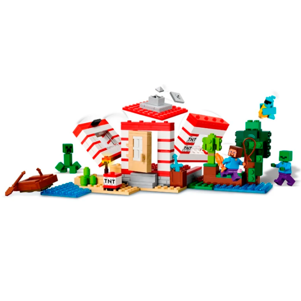 Constructor LEGO The TNT Jungle House Red Numărul de piese 287, 8+ photo 7