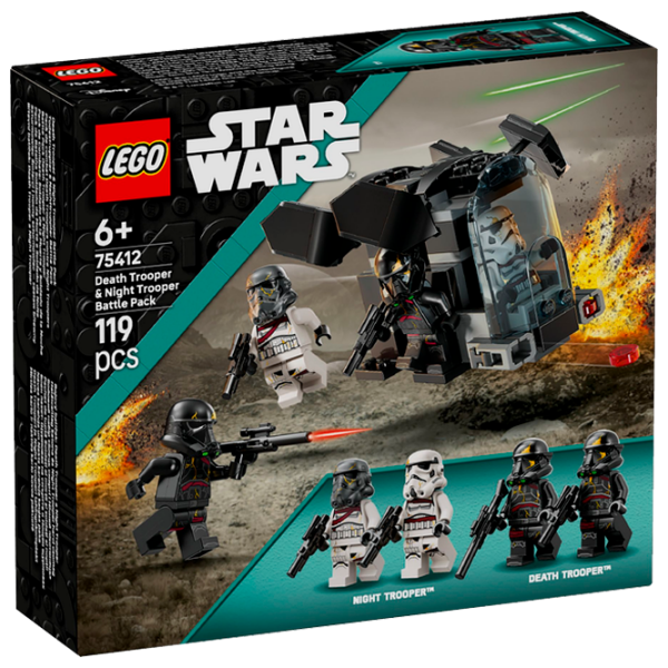 Constructor LEGO Death Trooper & Night Trooper Battle Pack Gray Numărul de piese 119, 6+ photo 1
