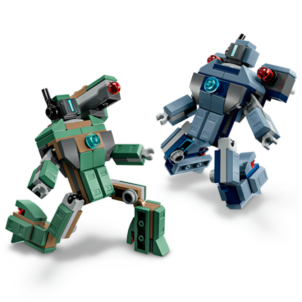 Constructor LEGO Iron Man & War Machine vs. Hammer Drones Multicolor Numărul de piese 204, 7+ photo 6