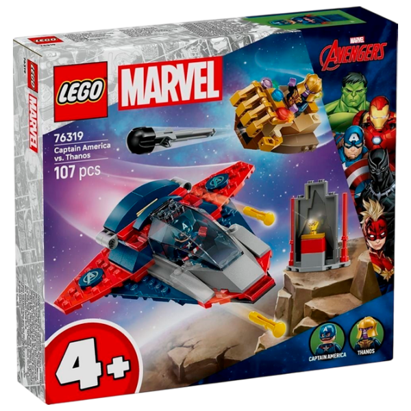 Constructor LEGO Captain America vs. Thanos Blue Numărul de piese 107, 4+ photo 1