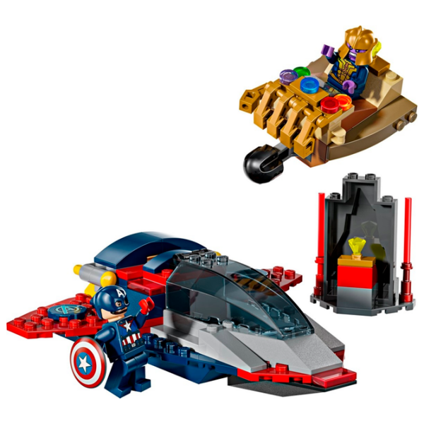 Constructor LEGO Captain America vs. Thanos Blue Numărul de piese 107, 4+ photo 2