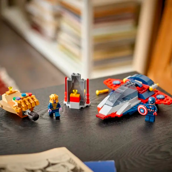 Constructor LEGO Captain America vs. Thanos Blue Numărul de piese 107, 4+ photo 3