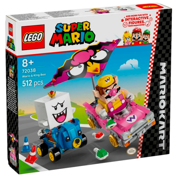Constructor LEGO Wario & King Boo Pink Numărul de piese 512, 8+ photo 1