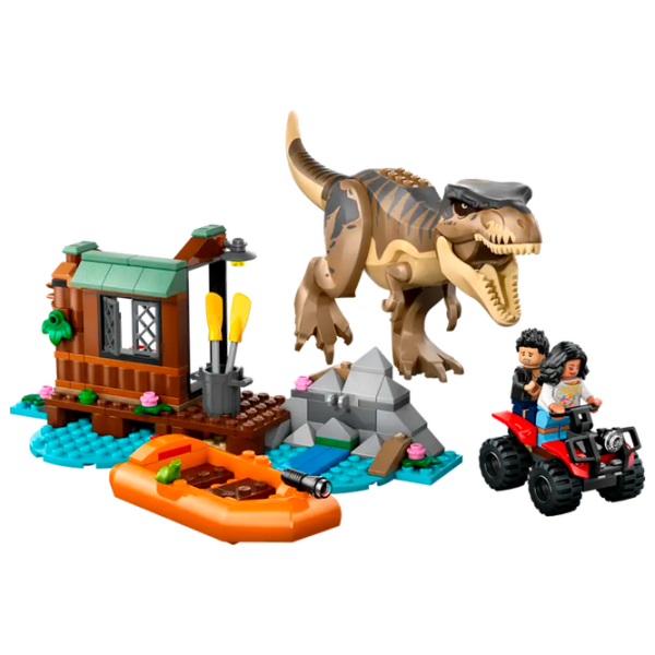 Constructor LEGO T. rex River Escape Gray Numărul de piese 199, 5+ photo 2