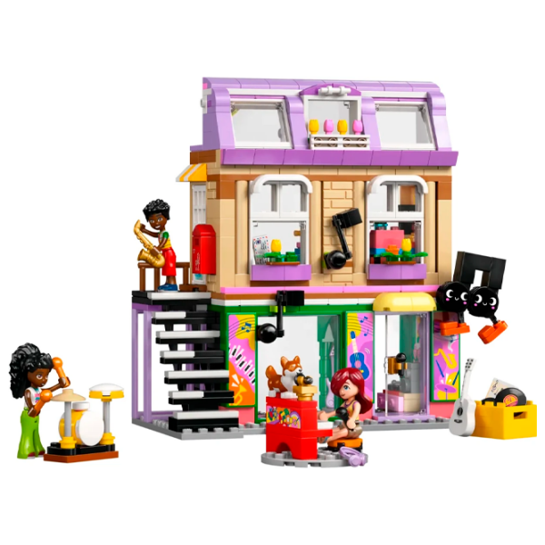 Constructor LEGO Music Shop & Apartment Multicolor Numărul de piese 483, 7+ photo 2