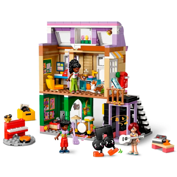 Constructor LEGO Music Shop & Apartment Multicolor Numărul de piese 483, 7+ photo 6