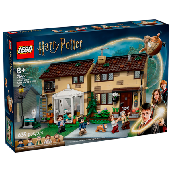 Constructor LEGO Privet Drive: Aunt Marges Vizit Brown Numărul de piese 639, 8+ photo 1