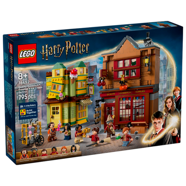 Constructor LEGO Quality Quidditch Supplies & Ice Cream Parlour Multicolor Numărul de piese 795, 8+ photo 1