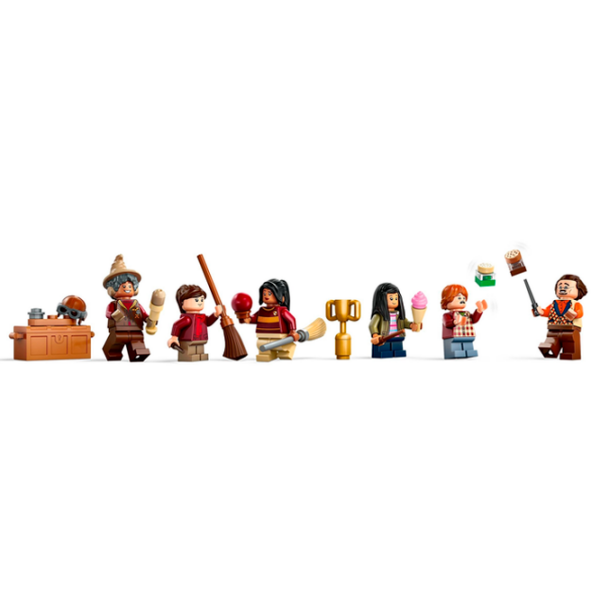 Constructor LEGO Quality Quidditch Supplies & Ice Cream Parlour Multicolor Numărul de piese 795, 8+ photo 5