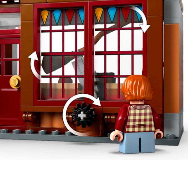 Constructor LEGO Quality Quidditch Supplies & Ice Cream Parlour Multicolor Numărul de piese 795, 8+ photo 6