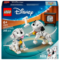 Constructor LEGO Lacky & Penny 101 Dalmatians Puppies White Numărul de piese 268, 6+