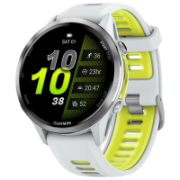 Умные часы Garmin Forerunner 970 Белый Камень 1.4" | 47 мм | Титан/Силикон| 010-02969-11