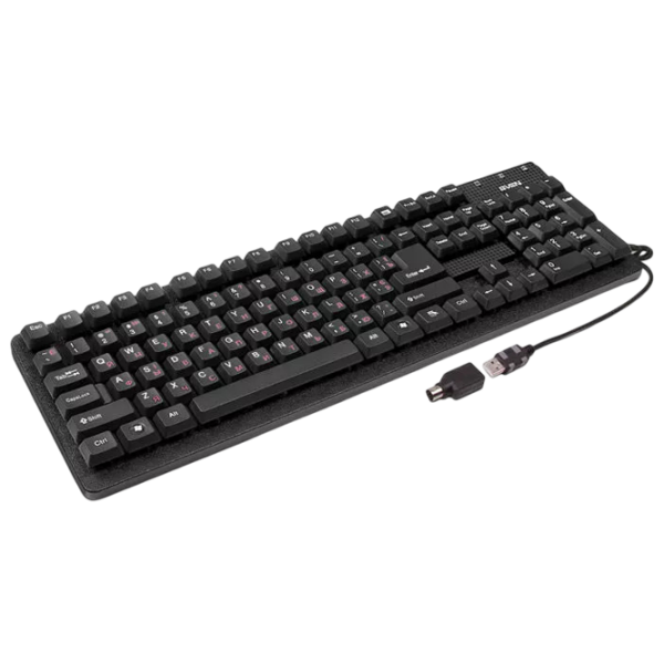 Tastatură Sven Standard 301 Black Home and Office, Cu fir photo 2