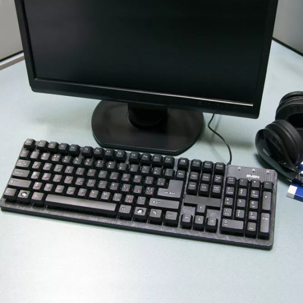 Tastatură Sven Standard 301 Black Home and Office, Cu fir photo 5