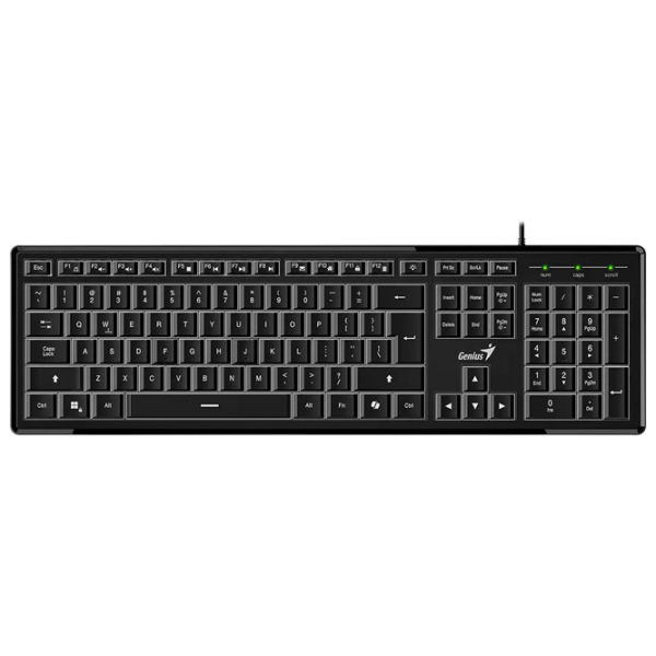 Клавиатура Genius SlimStar 820 Черный Для дома и офиса, Проводная photo 1