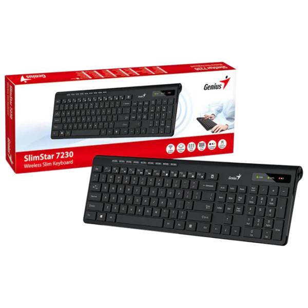 Клавиатура Genius SlimStar 7230 Черный Для дома и офиса, Беспроводные photo 6