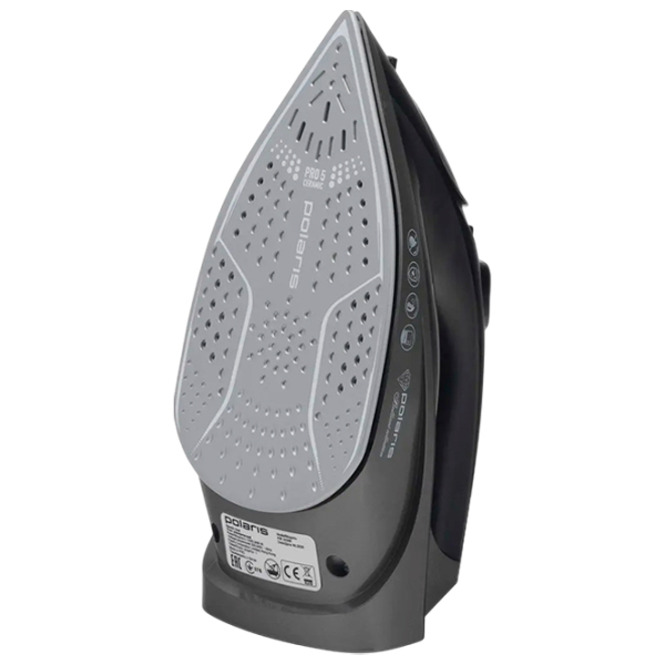 Fier de călcat Polaris PIR2430K Black 2400 W, 50 g/min, 0.27 l, Ceramică photo 4