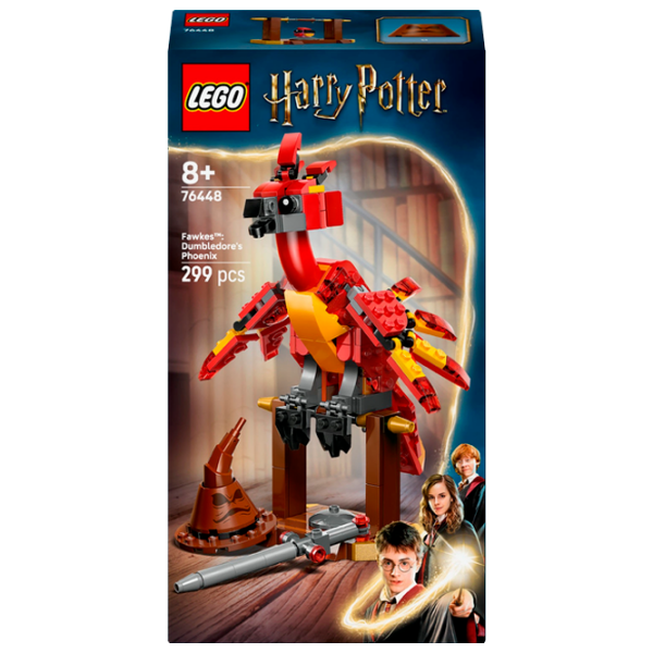 Constructor LEGO Fawkes: Dumbledores Phoenix Red Numărul de piese 299, 8+ photo 1
