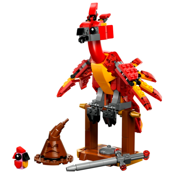 Constructor LEGO Fawkes: Dumbledores Phoenix Red Numărul de piese 299, 8+ photo 2