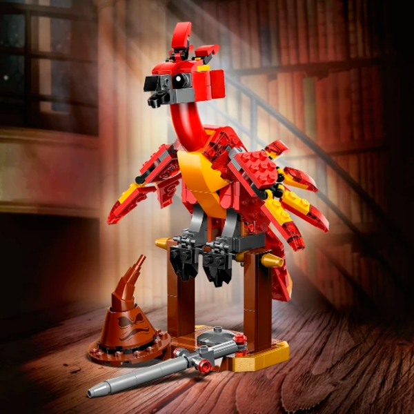 Constructor LEGO Fawkes: Dumbledores Phoenix Red Numărul de piese 299, 8+ photo 6