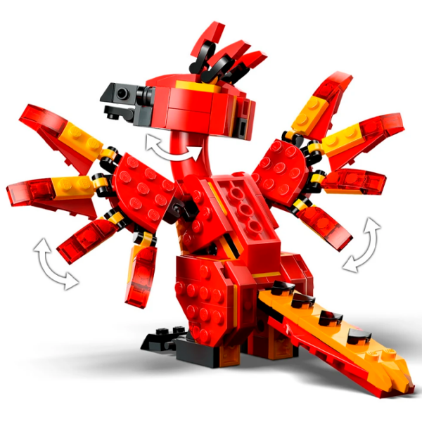 Constructor LEGO Fawkes: Dumbledores Phoenix Red Numărul de piese 299, 8+ photo 8